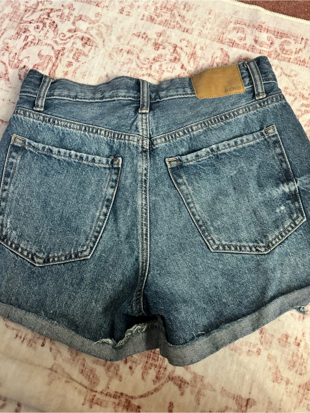 Aeropostale Distressed Blue Denim Jean Shorts - Picture 2 of 3